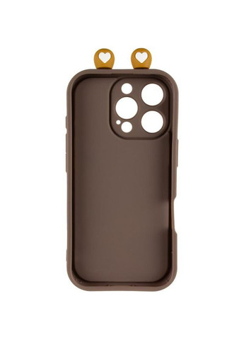 Чохол TPU Toys Case with Ears для Apple iPhone 16 Pro (6.3") Brown No Brand (340064310)