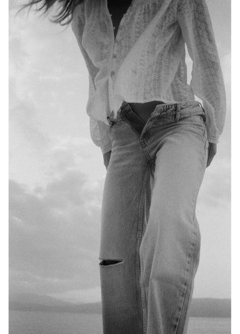 Джинси Z1975 SLIM FLARE LONG LENGTH з низькою посадкою та розрізами Zara - (360600033)