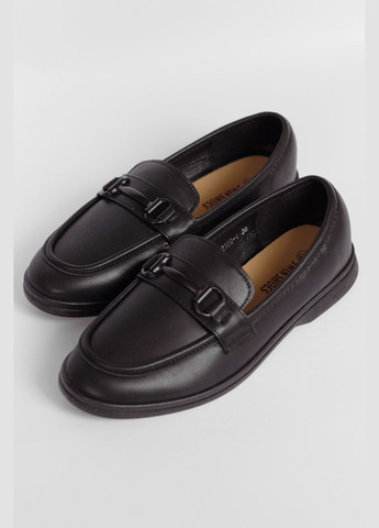 Туфлі-лофери жіночі чорного кольору Let's Shop (292548783)