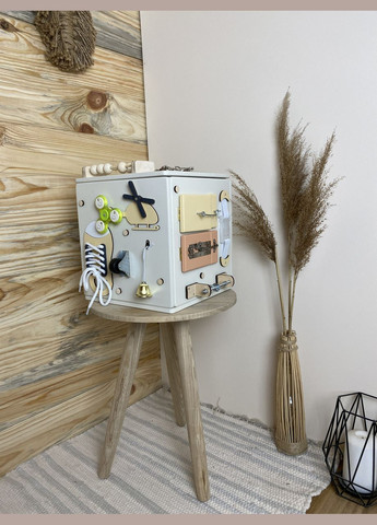 Бізікуб тумба, бізікуб з місцем для іграшок, бізікуб 25х25 см No Brand (348357602)