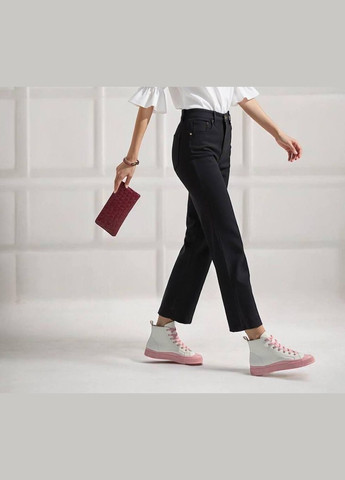 Білі кеди жіночі білого кольору на шнурівці No Brand Жіночі кеди демісезонні