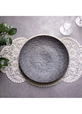 Тарелка десертная фарфоровая 20 см черная HP-7-729 Yiwu (370800862)