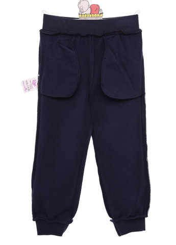 Синий зимний костюм на флисе для девочки трикотажный с бантиком синий 110 см (35110) BABYKROHA