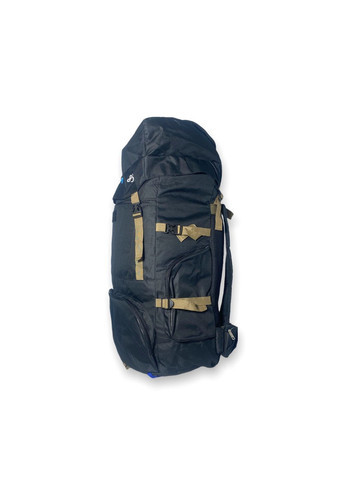 Тактичний, туристичний рюкзак T04 одне відділення фронтальні кишені, бокові кишені, розмір: 80*45*25см чорний VA (284338082)