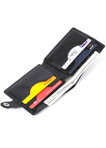 Кожаное портмоне для документов мужское 16460 Черный Shvigel (306882277)