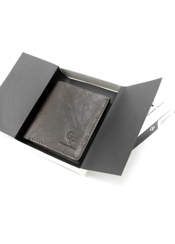 Чоловіче шкіряне портмоне коричневе 538420 з монетницею Grande Pelle (329440776)