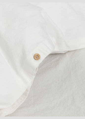 Комплект білизни із вареної бавовни Creme 200х200, Простирадло без резинки Leglo (300370765)