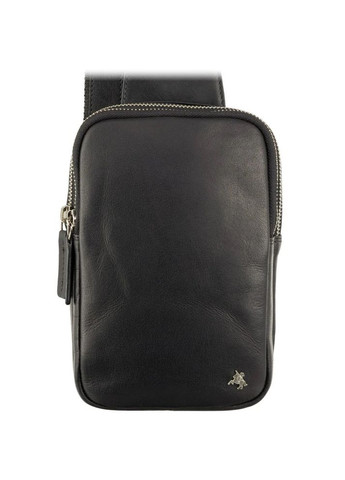 Невелика сумка-слінг із натуральної шкіри S42 BLK Visconti (303829866)