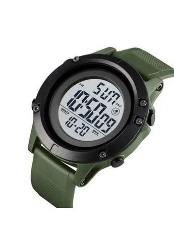 Годинник наручний чоловічий SKMEI 1508AGWT ARMY GREEN-WHITE, Водонепроникний чоловічий годинник. Колір: зелений No Brand (330632408)