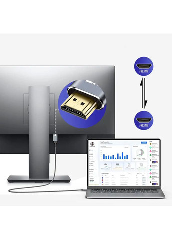 Кабель Mini HDMI - HDMI 2.0 4K 2 метра (0099) No Brand (351366358)