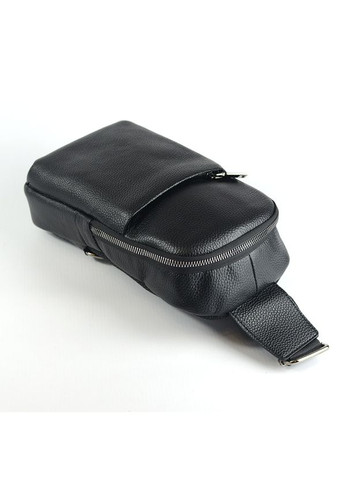 Чоловіча шкіряна сумка нагрудна слінг на одне плече з натуральної шкіри No Brand (305833993)