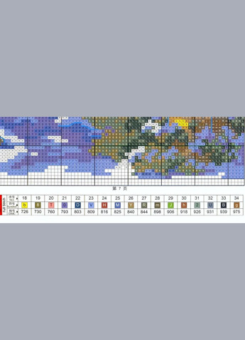 Набір для вишивання за нанесеною на канву схемою "Treasure time". AIDA 14CT printed 55*43 см Joy Sunday (313614639)