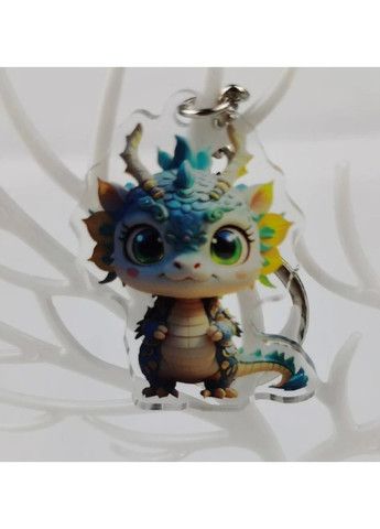 Акриловий брелок з кільцем для ключів із зображенням символу року за Китайським Гороскопом РІК ДРАКОНУ No Brand (314813419)