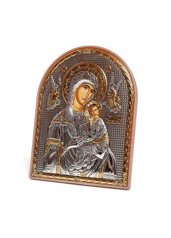 Страсна (Неустанної Допомоги) Ікона Божої Матері 8,5х10,5см аркової форми на пластиковому кіоті Silver Axion (265446176)
