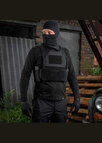 Чехол бронежилета низкопрофильный Black Medium M-TAC (316320323)