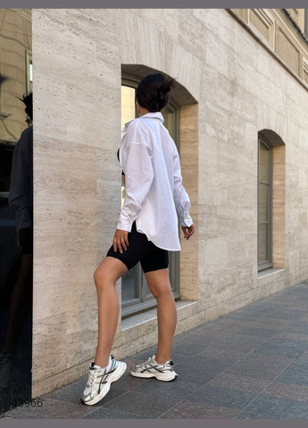 Белая повседневный рубашка Liton