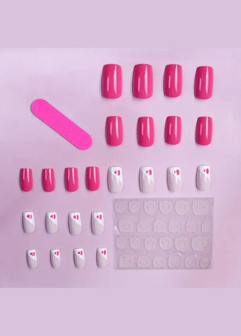 Набори накладных ногтей в комплекте с двухсторонним скотчем - Heart Heart Nails (304996707)