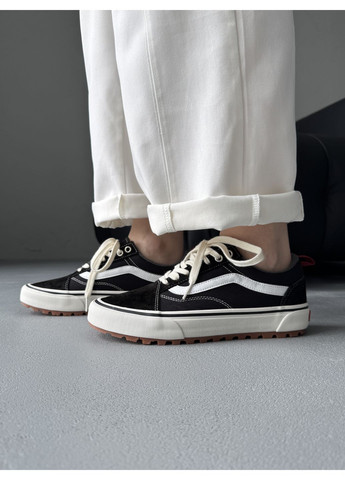 Чорні Осінні кеди чоловічі vans old skool mte-1 black / white ванс олд скул No Brand