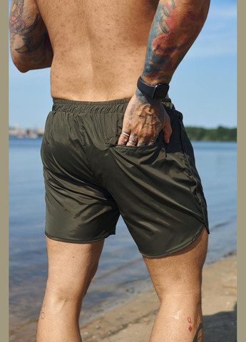 Мужские пляжные модные шорты с хорошей посадкой, комфортные для плавания летние хаки Intruder (360071953)