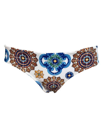 Белые плавки бело-синий с цветочным принтом Liu-Jo