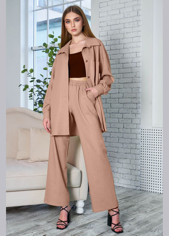 Костюм со свободными брюками-кюлотами и жакетом Jadone Fashion (294342625)