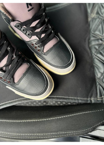 КРОСІВКИ ЖІНОЧІ NIKE JORDAN 3 WERE SLEEPING BLACK GREY НАЙК АІР ДЖОРДАН No Brand рожеві демісезони (368857701)