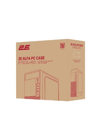 Корпус Alfa E1903U400 с БП ATX400W, 2xUSB3.0, 1xUSB2.0, VGA 320мм, ATX, черный 2E (315799197)