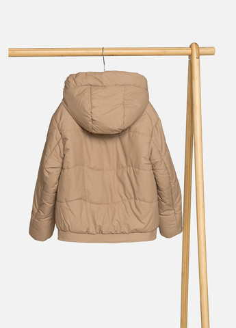 Бежева демісезонна куртка для дівчинки колір бежевий цб-00269474 Mingyingfushi