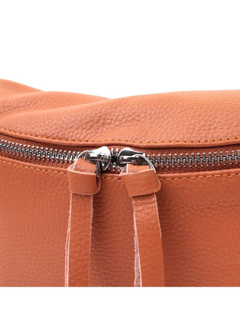 Кожаная стильная сумка для женщин через плечо с мини кошельком 22665 Рыжая Vintage (297983209)