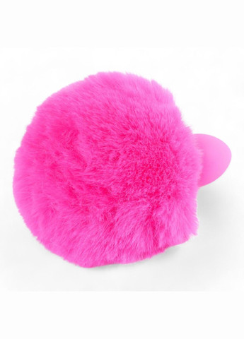 Анальна пробка для силікон-початківців заячий хвостик бубон рожевого кольору Анальнийхвіст ToyFa (317748201)