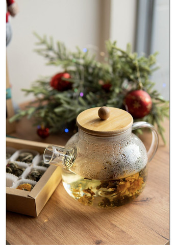 Святковий набір в’язаного чаю “Новорічний” на 16 чайних квіток 4х4 () Cuppa (370598458)