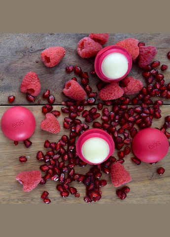 Бальзам для губ Organic Lip Balm Pomegranate Raspberry Гранат та малина (7 г) EOS (278773649)