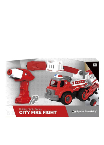 Конструктор - Пожежний кран з електродвигуном колір різнокольоровий ЦБ-00281572 DIY SPATIAL CREATIVITY (339767477)