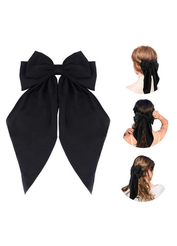 Шпилька автомат для волосся Бант шовковий Hand Made 17х32см Handmade (368772261)