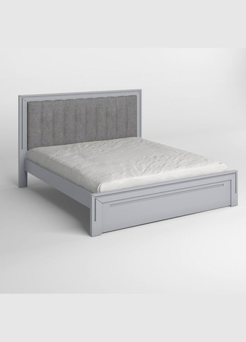 Двоспальне дерев'яне ліжко Торонто Т1 (RAL-7040)/Аляска 93 (сірий) 140х190 см (MBG-7743) Mebigrand (368281156)