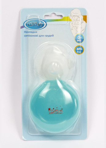 Накладки для груди, силиконовые, в контейнере, бирюзовый () Lindo Li 802 зел (335031037)