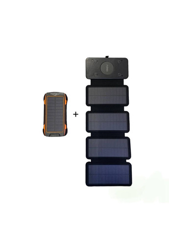 УМБ с солнечной панелью WSC26 30000 mAh Portable Solar Charger Wireless 4 panel Black VHG (361111430)
