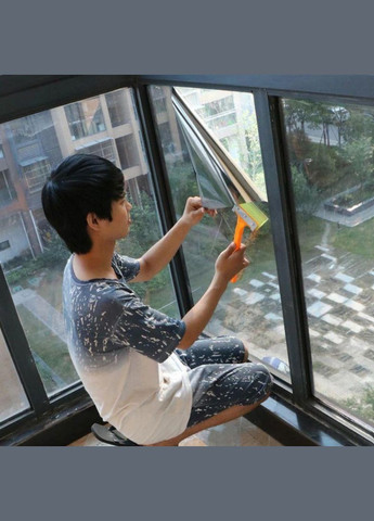 Пленка на окна зеркальная 0.6×2 м, от солнца и зноя, самоклеющаяся, 85 мкм No Brand (341326093)