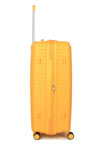 Чемодан большой L полипропилен с расширением 20103 77,5×53,5×32,5см 116+17л Желтый Snowball (297643999)