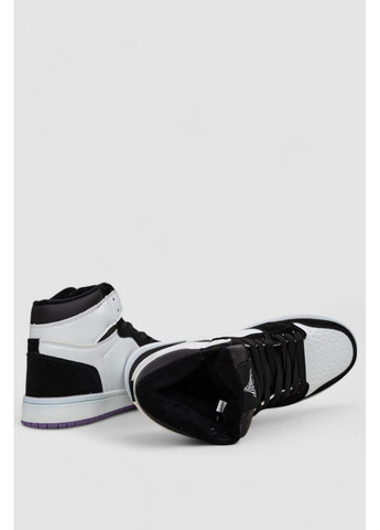 Кроссовки женские зимние на меху,, 248RHB470 Ager чёрно-белые всесезоны (369973331)