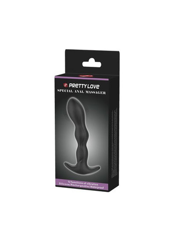 Анальная пробка с вибратором силиконовая Special Anal Massager массажер простаты Pretty Love (317747338)