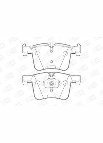 Колодки тормозные дисковые передние BMW X3 20dx, 20ix, 28ix, bis 10/2011/ X3 35ix (F25) (11-) (573432CH) Champion (332797216)