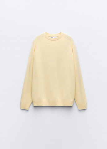 Светло-желтый демисезонный свитер Zara