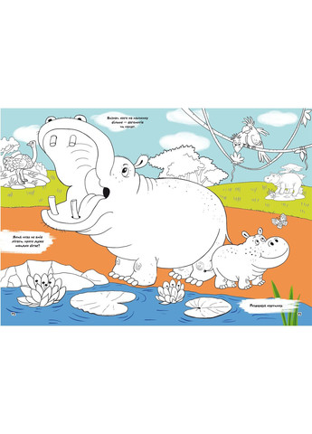 Перша кольорова розмальовка з розвивальними завданнями. Малюємо зоопарк Кристал Бук F00027105 (360999309)