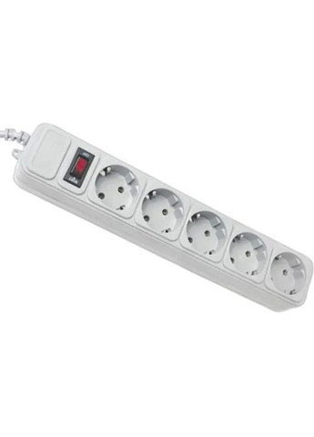 Мережевий фільтр Maxxter SPM5-G-6G серый 1,8 м кабель, 5 розеток (335076662)