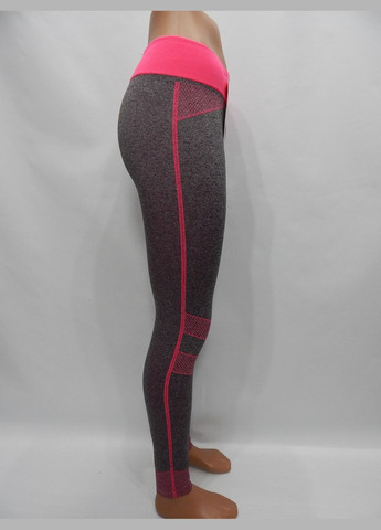 Комбинированные демисезонные лосины спорт женские, бесшовные, свободная талия 4648 р.107лж (только в 1 размере, только 1 шт) Jujube