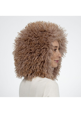 Капор жіночий штучне хутро лама коричневий ВЕНЕЯ LuckyLOOK 640-818 (322789348)