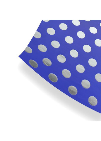 Папір паковання PPW PAPER PZ001 Синій Срібний Горох для подарунків 50*70 см 4 шт. Lesko (336517789)