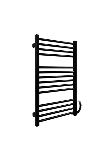 Рушникосушарка електрична з кнопкою Чорний глянець 790*490 Carino ARIANNA (367604608)