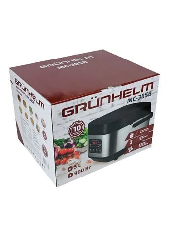 Мультиварка MC-38SB 900 Вт серебристая Grunhelm (364107022)